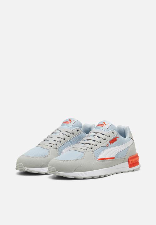 PUMA - Graviton Jr - Frosted Dew-Puma White-Cool Light Gray-Flame Flicker