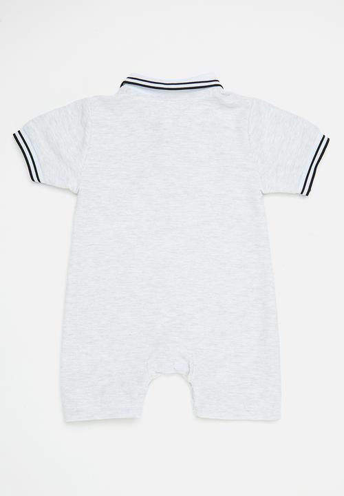 Pop Candy - Collared romper - grey