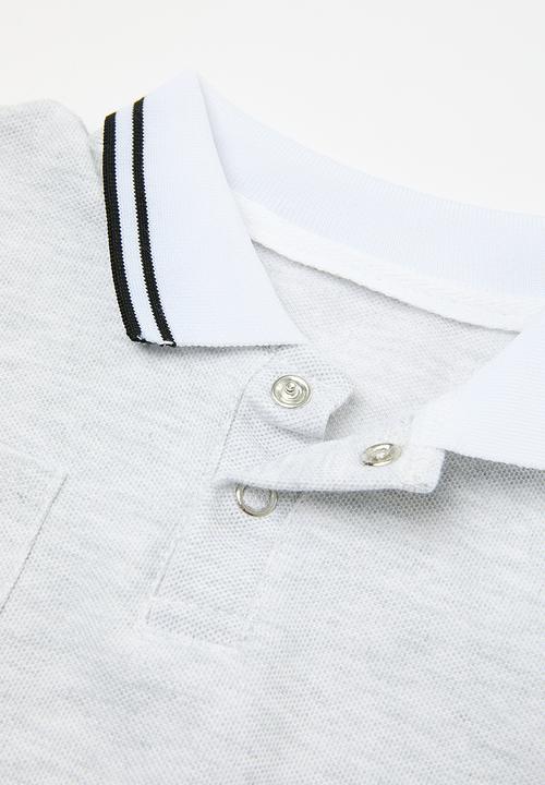 Pop Candy - Collared romper - grey