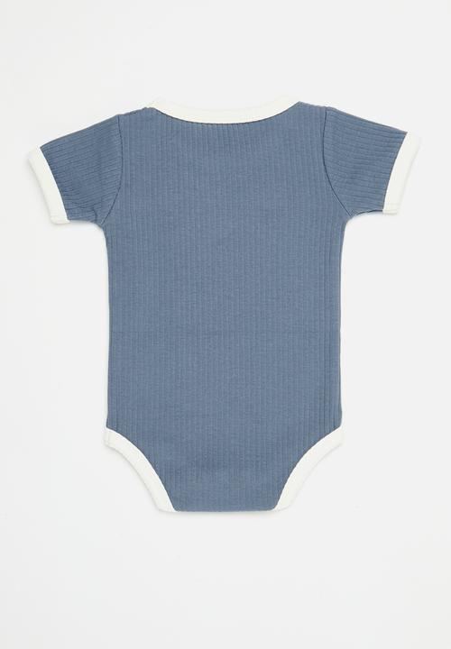 Pop Candy - Contrast binding body vest - blue
