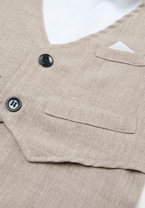 Pop Candy - Shirt & tie romper - beige