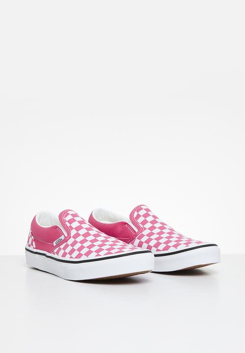 Vans - Classic Slip-On-Color Theory Checkerboard Honeysuckle