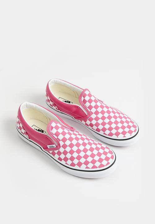 Vans - Classic Slip-On-Color Theory Checkerboard Honeysuckle