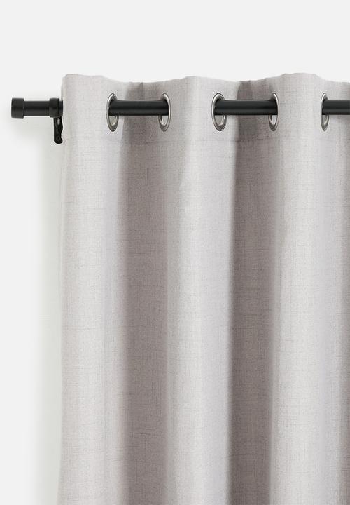 Sixth Floor - Capri Texture Eyelet Curtain - Grey