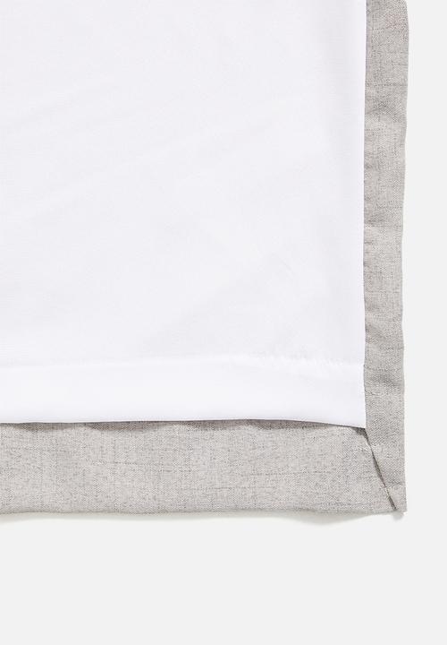 Sixth Floor - Capri Texture Eyelet Curtain - Grey