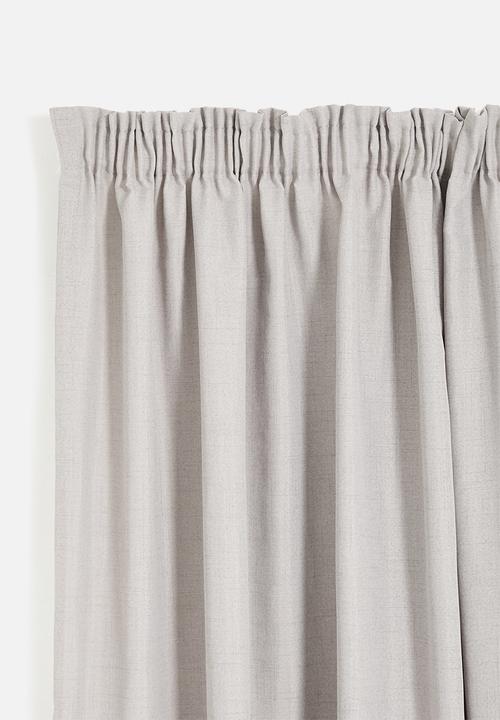 Sixth Floor - Capri Texture Taped Curtain - Grey