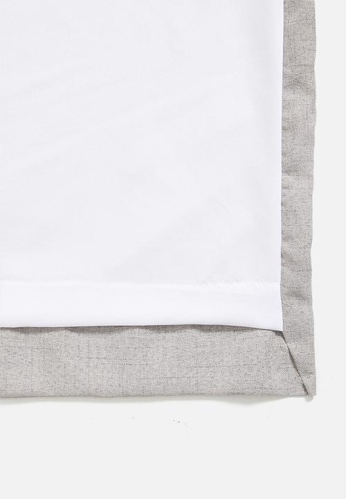 Sixth Floor - Capri Texture Taped Curtain - Grey