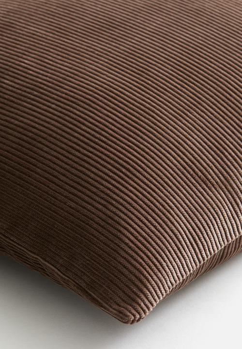 H&M - Corduroy cushion cover - dark brown
