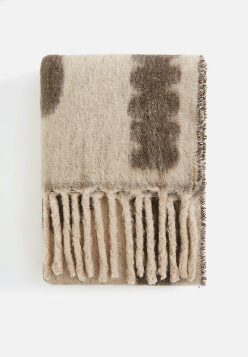 H&M - Floral blanket - brown floral