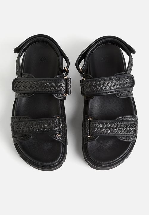 H&M - Braided sandals - black