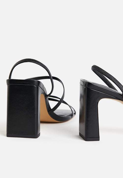 H&M - Block-heeled sandals - black