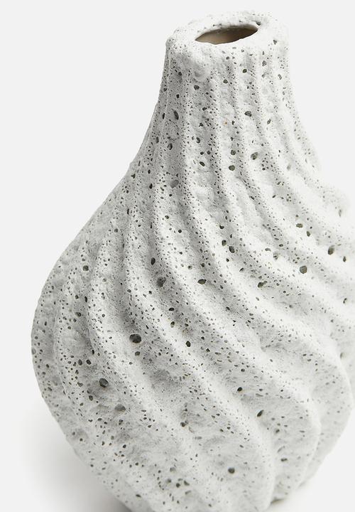 H&M - Stoneware vase - white