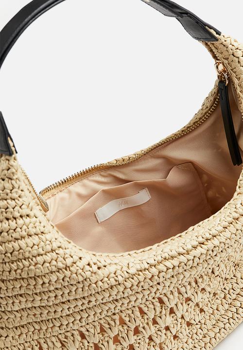 H&M - Straw shoulder bag - light beige