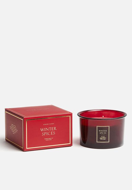 H&M - Scented candle - dark red winter spices