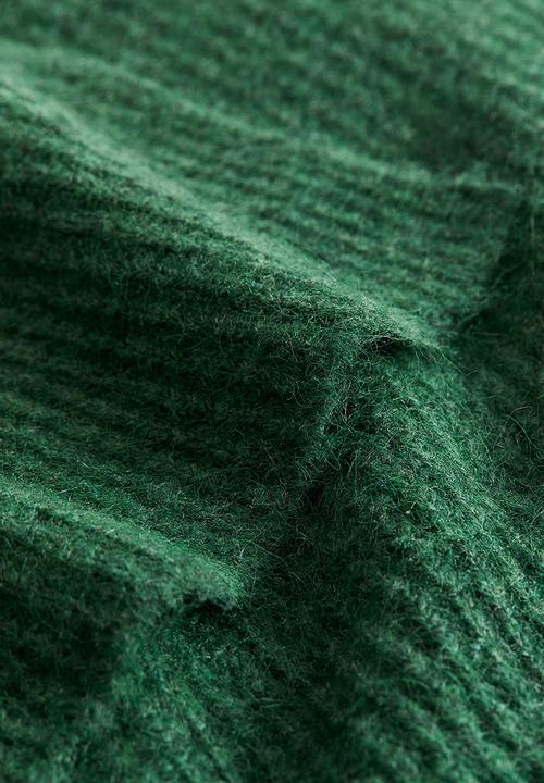 H&M - Rib-knit blanket - dark green