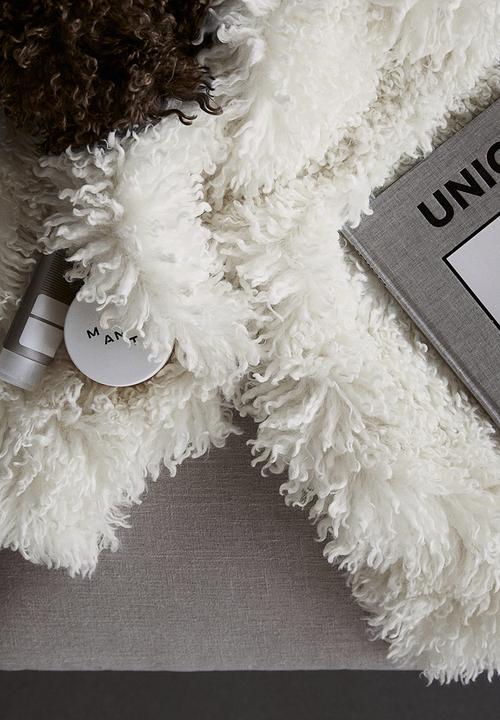 H&M - Fluffy blanket - white