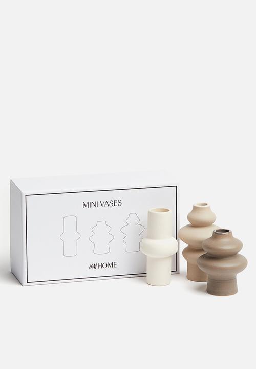 H&M - 3-Pack mini stoneware vases - multi 
