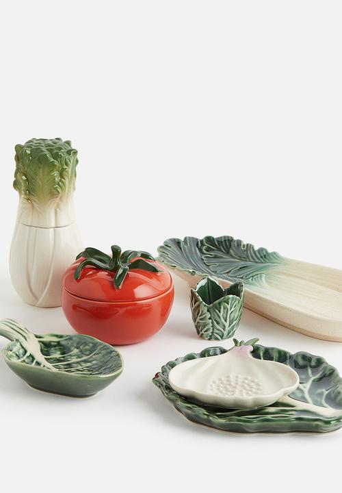 H&M - Garlic-shaped grater plate - white