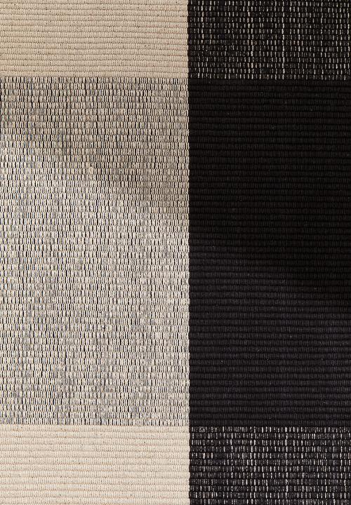 H&M - Checked flat weave rug - grey & beige
