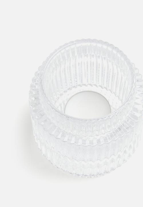H&M - Glass candle holder - transparent