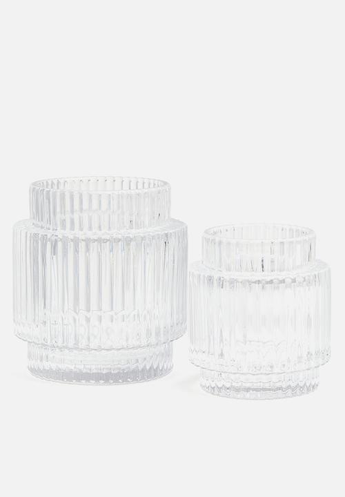 H&M - Glass candle holder - transparent