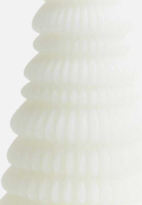 H&M - Fir-tree-shaped candle - white