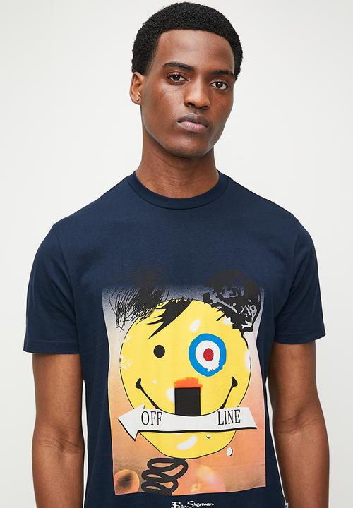 Ben Sherman - Off Line Texture Tee-Shirt - Navy