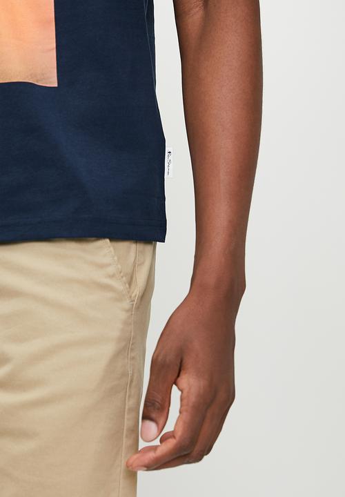 Ben Sherman - Off Line Texture Tee-Shirt - Navy