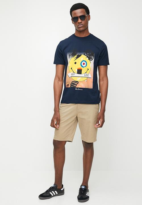 Ben Sherman - Off Line Texture Tee-Shirt - Navy