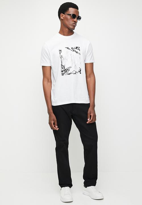 Ben Sherman - Exploded Scooter Foil Print - White
