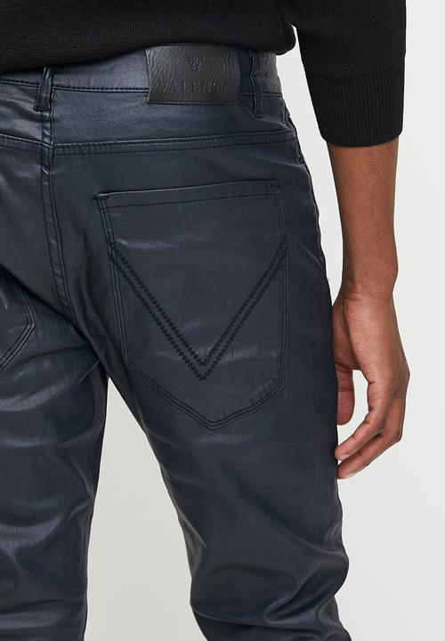Valenta - Ricardo Slim waxed jean - Navy