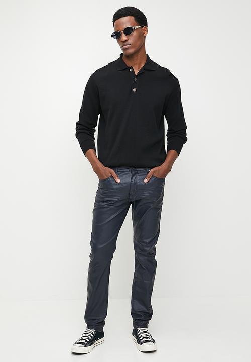 Valenta - Ricardo Slim waxed jean - Navy