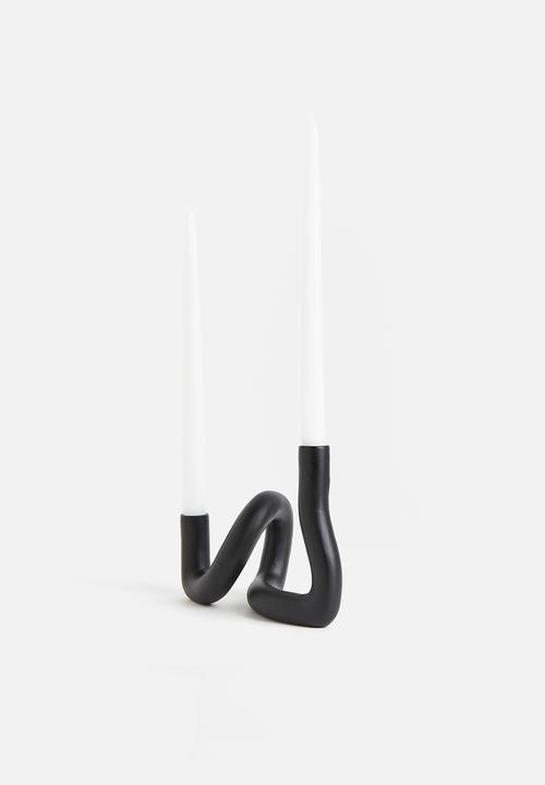 H&M - Metal candlestick - black