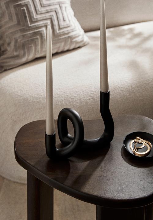 H&M - Metal candlestick - black