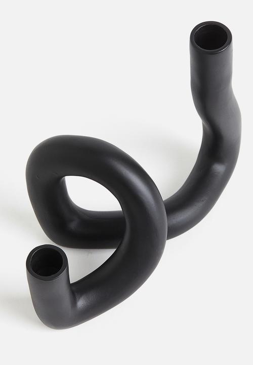 H&M - Metal candlestick - black