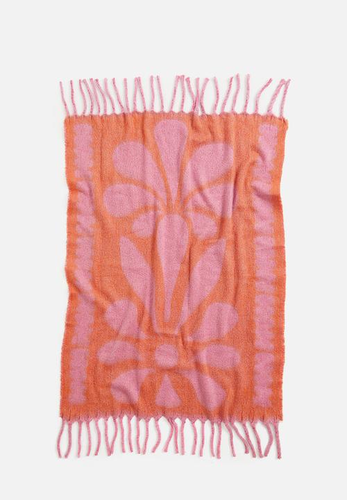 H&M - Floral blanket - pink floral