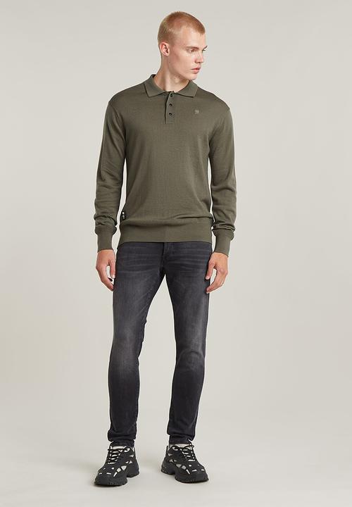 G-STAR - Premium core dunda polo knit - turf