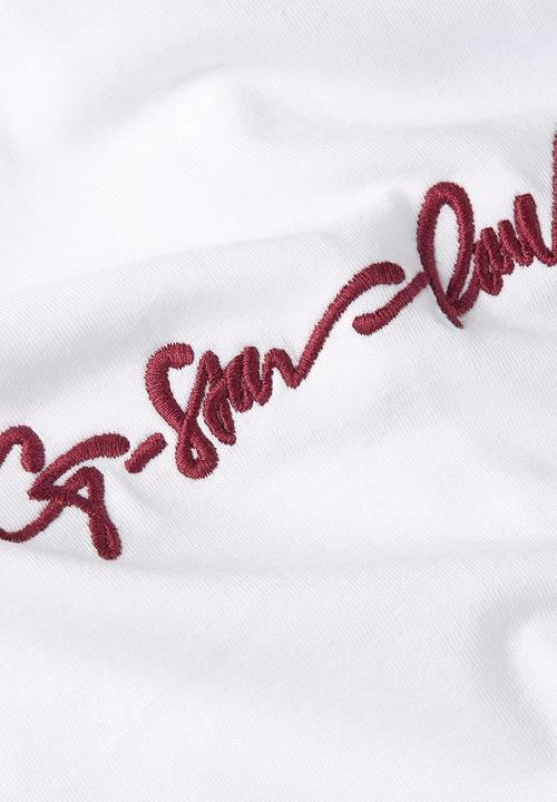 G-STAR - Circle back gr r t - white