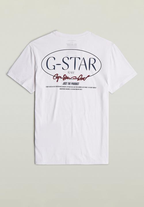 G-STAR - Circle back gr r t - white