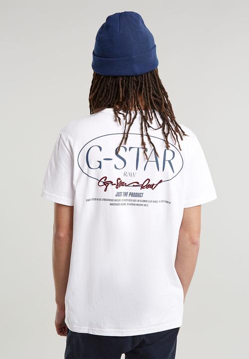G-STAR - Circle back gr r t - white