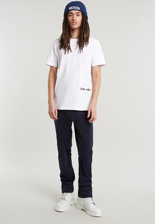 G-STAR - Circle back gr r t - white
