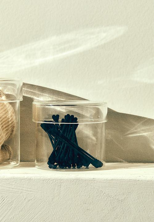 H&M - Small glass box with a lid - clear glass