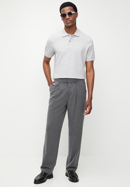 MANGO - Polo shirt rea - medium gray