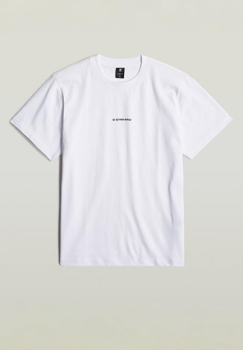 G-STAR - Center chest logo loose r t - white