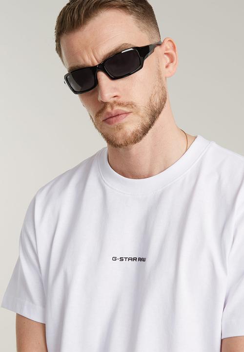 G-STAR - Center chest logo loose r t - white