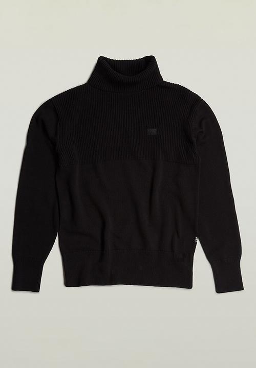 G-STAR - Fisherman turtle knit - dk black