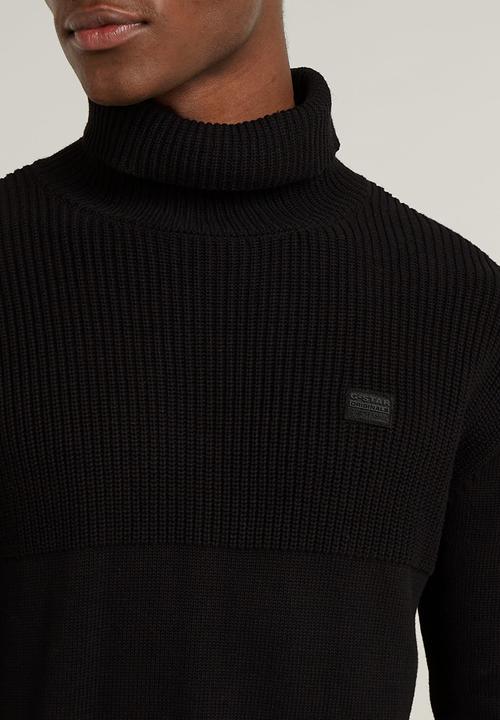 G-STAR - Fisherman turtle knit - dk black