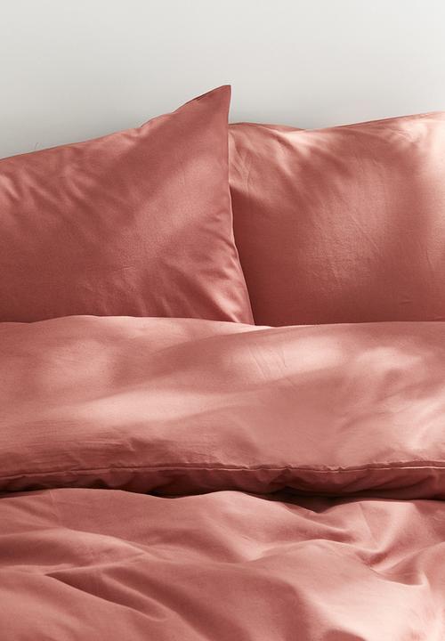 H&M - Cotton double/king duvet cover set - orange
