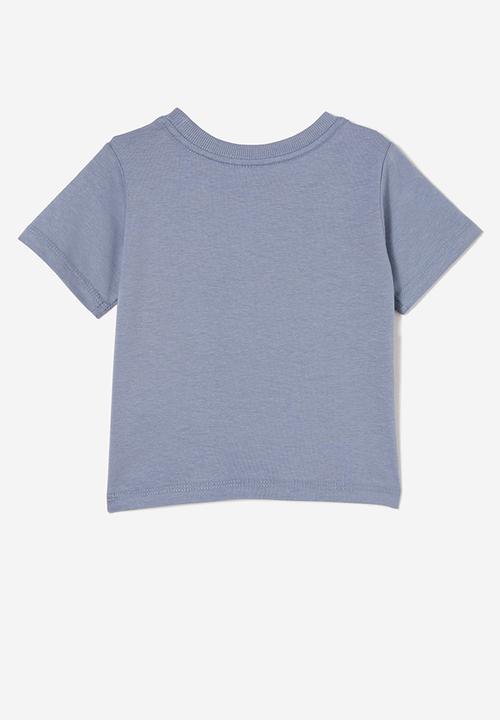 Cotton On - Jamie short sleeve graphic print tee - steel/buddies