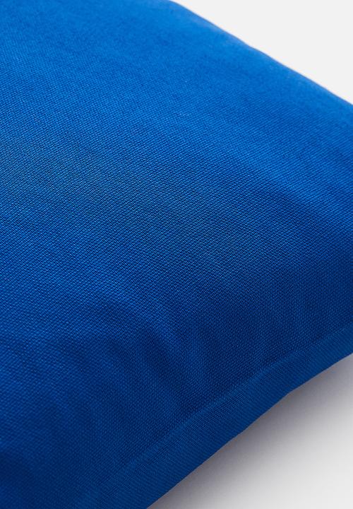 H&M - Cotton canvas cushion cover - blue